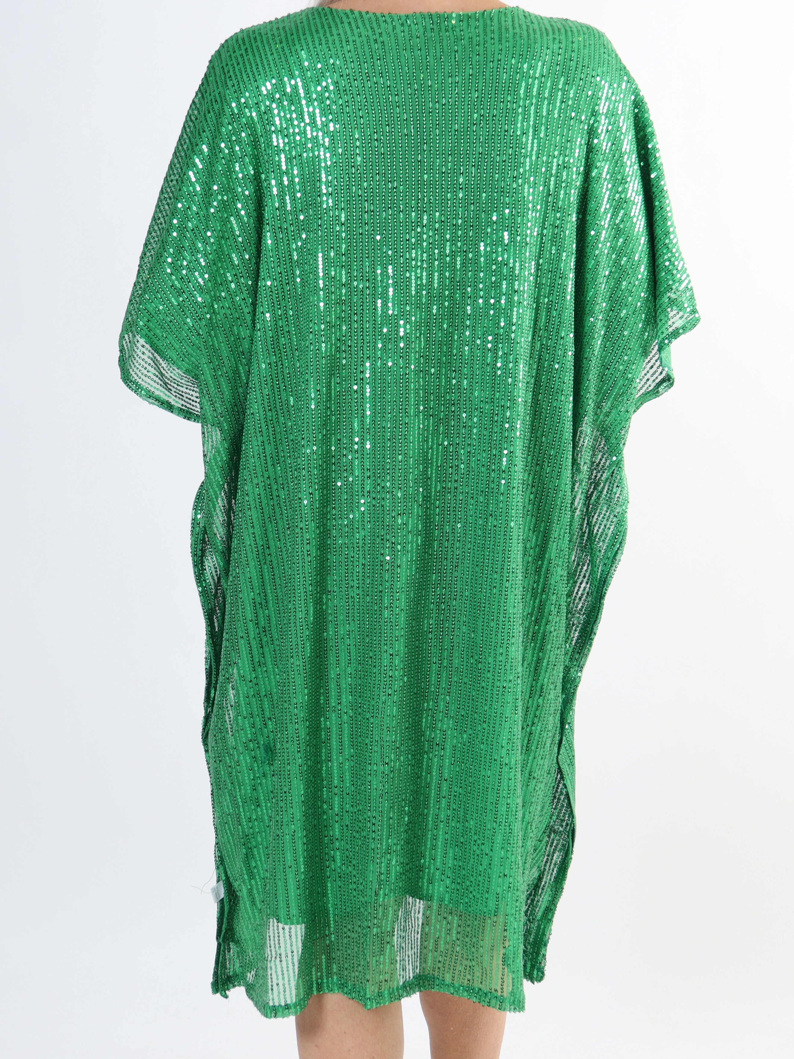 Azmina - Plus size tunikakjole i løs pasform med pailletter